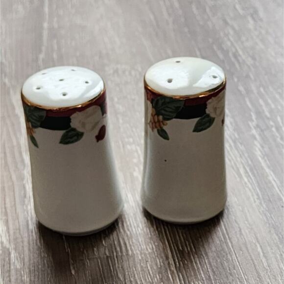 Vintage 1998 Tienshan Fine China Magnolia Salt & pepper shaker Set Shakers‎ - Picture 7 of 13